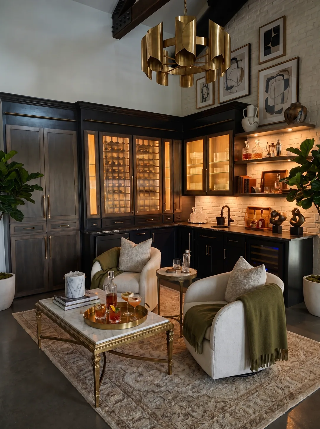 Bar area — Texas Country Living New Construction