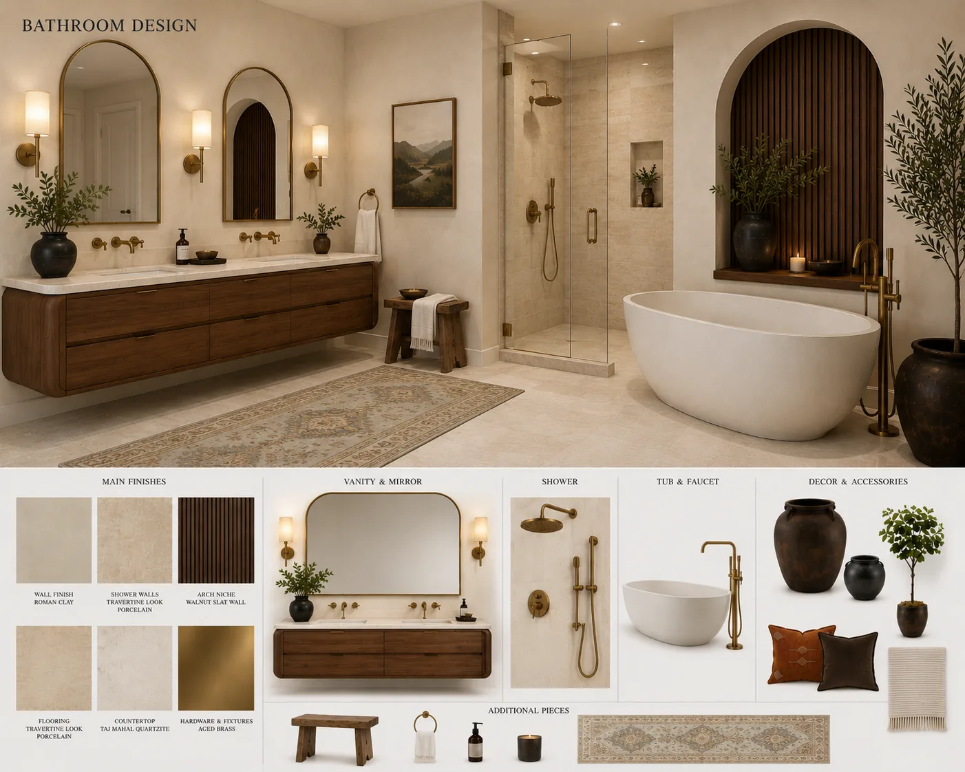 Bathroom before and after transformation
