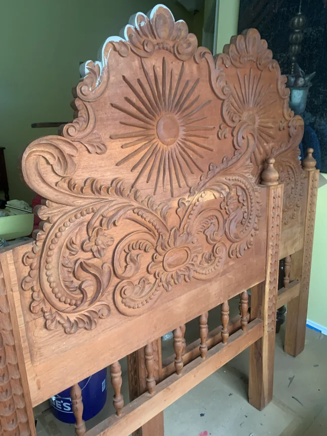 Before renovation — custom finishes & hand-painted furniture interior design detail, Custom Finishes & Hand-Painted Furniture