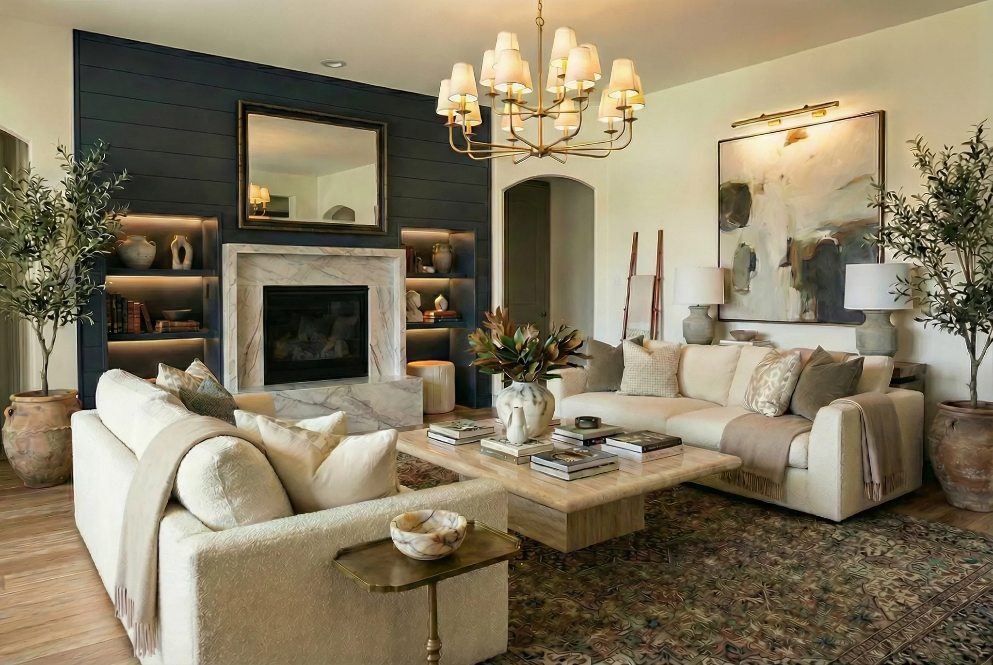 Corpus Christi beach home living room