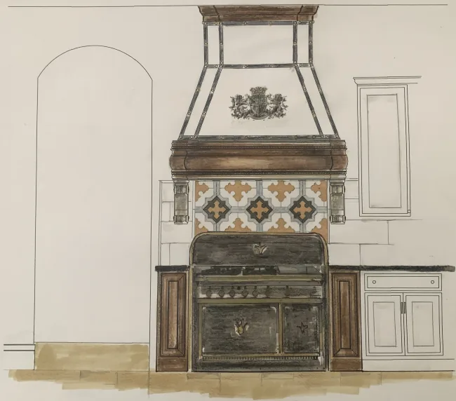 Custom range hood detail — Custom Finishes & Hand-Painted Furniture