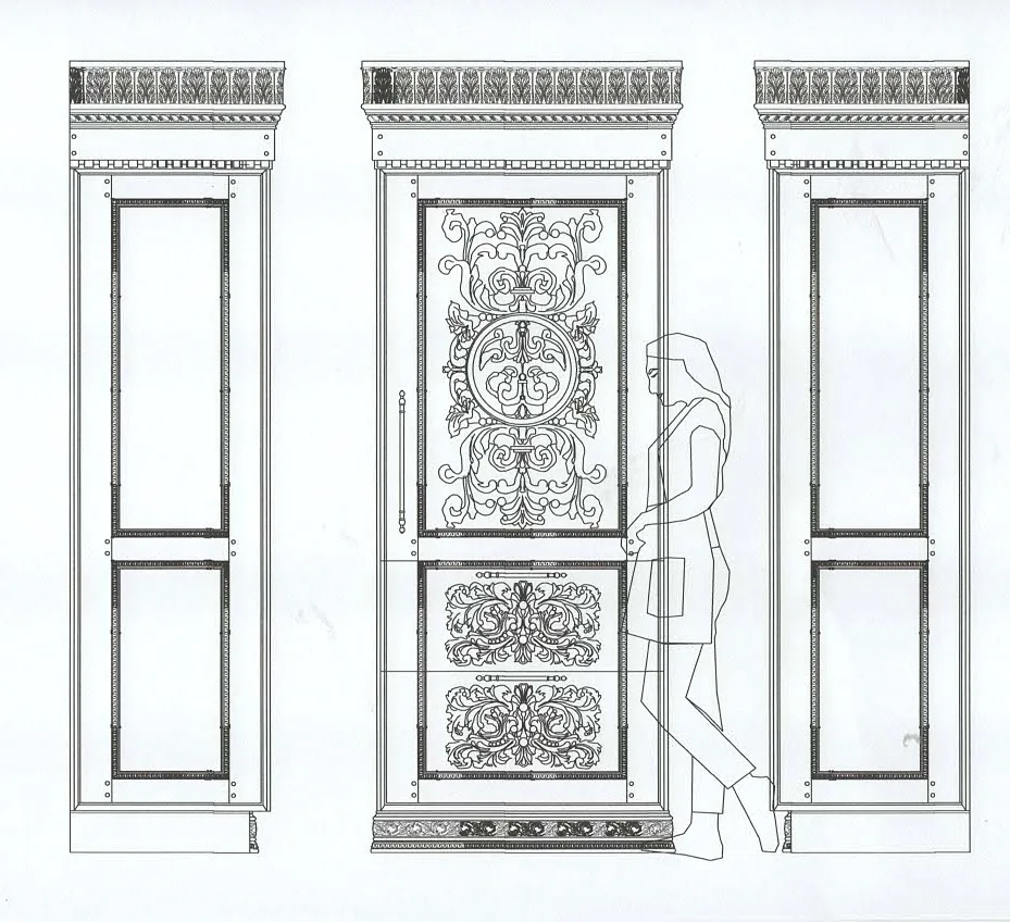 Design drawing / CAD detail — Alamo Heights 1920's Update