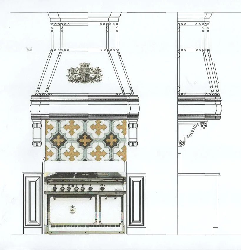 Design drawing / CAD detail — Alamo Heights 1920's Update
