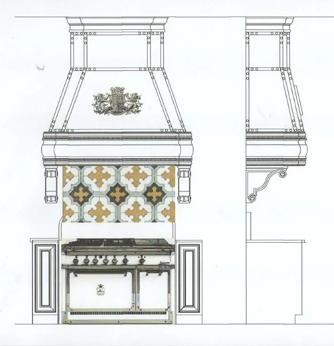Design drawing / CAD detail — Custom Finishes & Hand-Painted Furniture