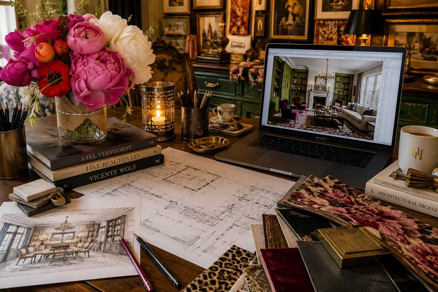 Fully installed and styled interior by Hope Hausman