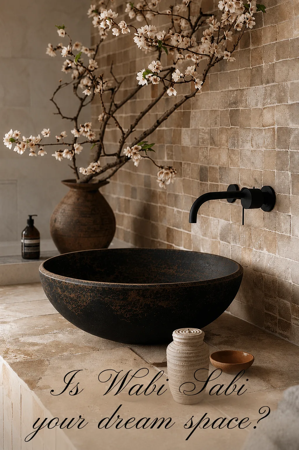 Wabi Sabi inspired interior styling